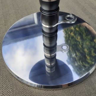 Base plate for blocks - Polished stainless steel, large